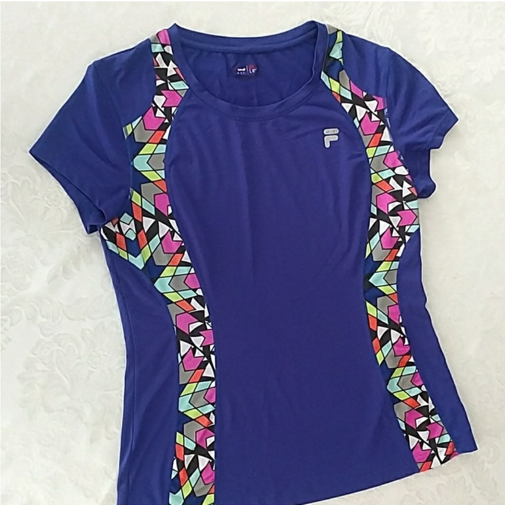 Fila Sport athletic top,  royal blue, size Large
